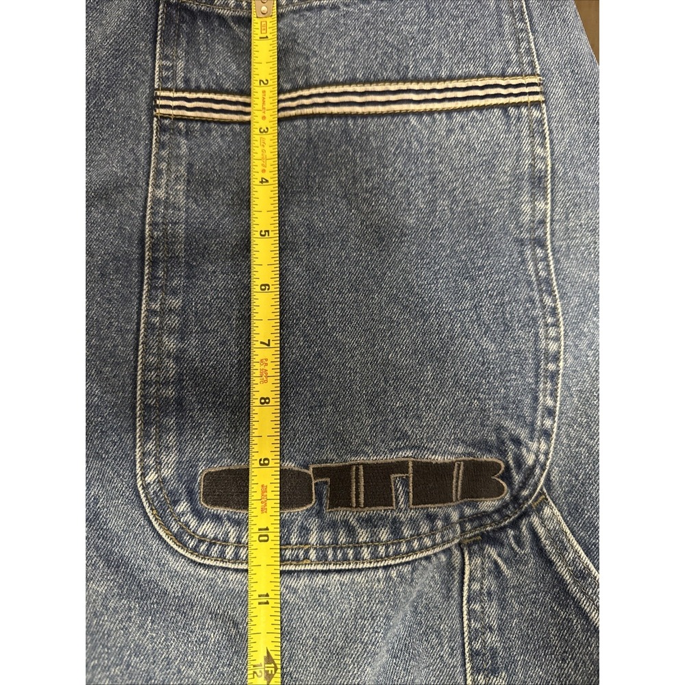 OTB Carpenter Wide Baggy Denim Jeans Men Skater Grunge Vintage JNCO Style 36x31 - Picture 15 of 16